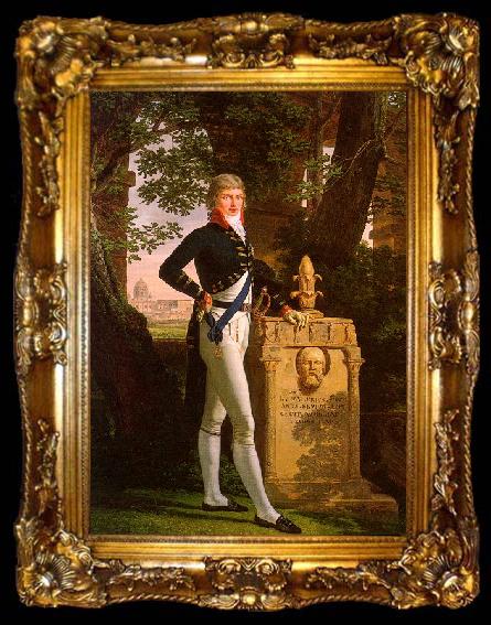 framed  Louis Gauffier Frederic Augustus of Saxony, ta009-2